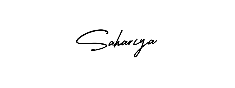 Make a beautiful signature design for name Sahariya. With this signature (AmerikaSignatureDemo-Regular) style, you can create a handwritten signature for free. Sahariya signature style 3 images and pictures png