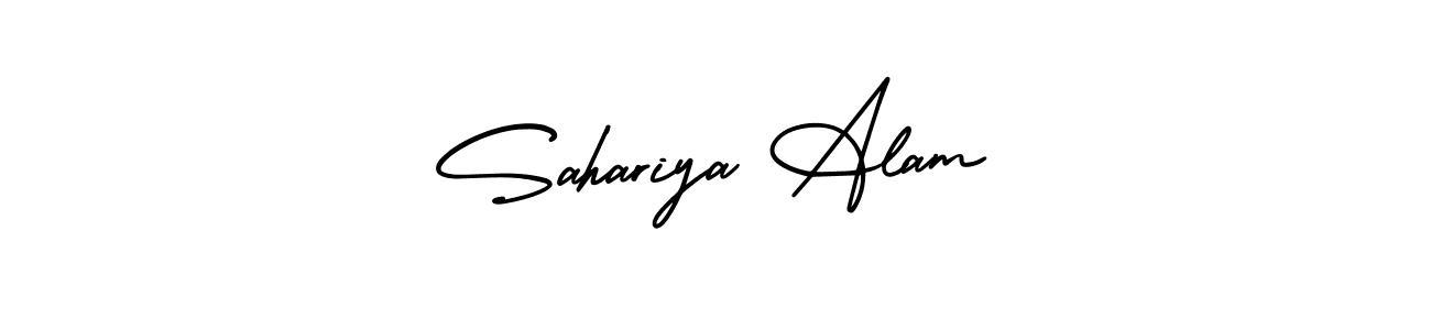 How to Draw Sahariya Alam signature style? AmerikaSignatureDemo-Regular is a latest design signature styles for name Sahariya Alam. Sahariya Alam signature style 3 images and pictures png