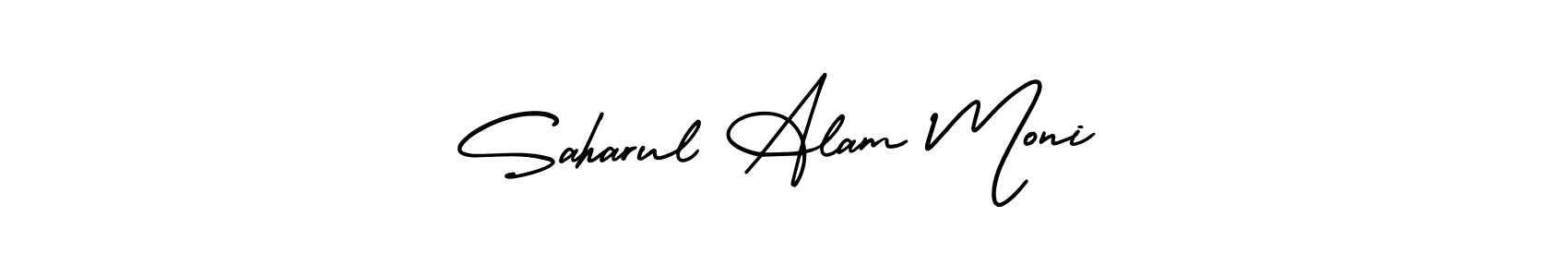 Create a beautiful signature design for name Saharul Alam Moni. With this signature (AmerikaSignatureDemo-Regular) fonts, you can make a handwritten signature for free. Saharul Alam Moni signature style 3 images and pictures png