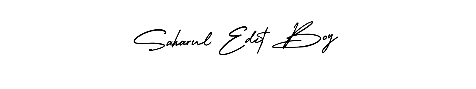 How to make Saharul Edit Boy signature? AmerikaSignatureDemo-Regular is a professional autograph style. Create handwritten signature for Saharul Edit Boy name. Saharul Edit Boy signature style 3 images and pictures png