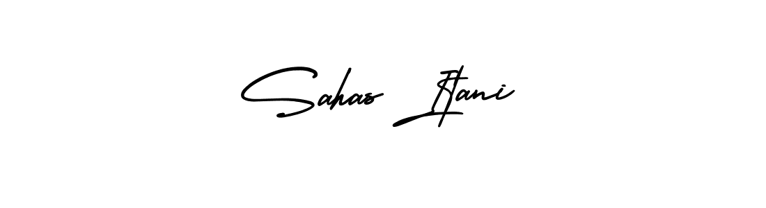 Create a beautiful signature design for name Sahas Itani. With this signature (AmerikaSignatureDemo-Regular) fonts, you can make a handwritten signature for free. Sahas Itani signature style 3 images and pictures png