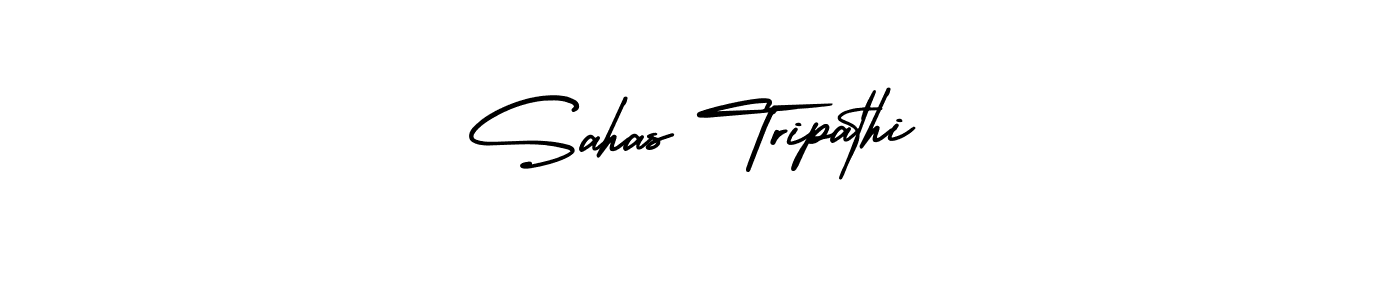 Make a beautiful signature design for name Sahas Tripathi. With this signature (AmerikaSignatureDemo-Regular) style, you can create a handwritten signature for free. Sahas Tripathi signature style 3 images and pictures png