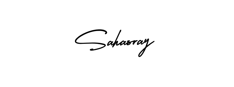 Design your own signature with our free online signature maker. With this signature software, you can create a handwritten (AmerikaSignatureDemo-Regular) signature for name Sahasray. Sahasray signature style 3 images and pictures png