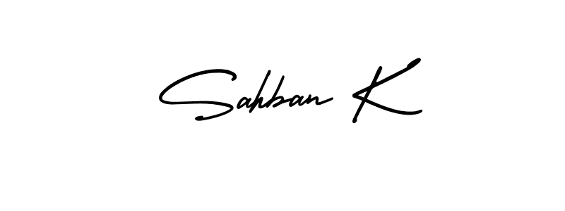 Best and Professional Signature Style for Sahban K. AmerikaSignatureDemo-Regular Best Signature Style Collection. Sahban K signature style 3 images and pictures png