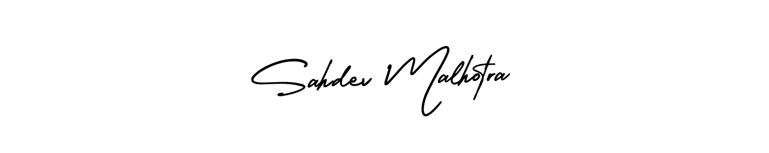 How to make Sahdev Malhotra name signature. Use AmerikaSignatureDemo-Regular style for creating short signs online. This is the latest handwritten sign. Sahdev Malhotra signature style 3 images and pictures png