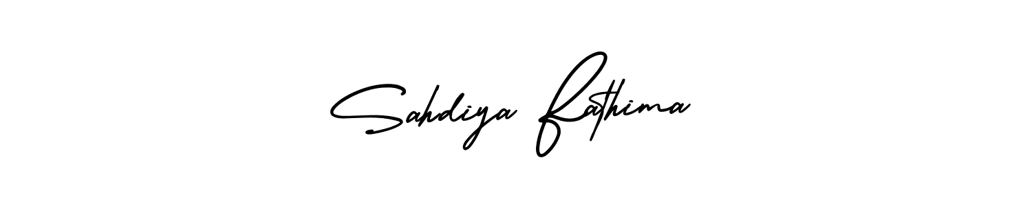 AmerikaSignatureDemo-Regular is a professional signature style that is perfect for those who want to add a touch of class to their signature. It is also a great choice for those who want to make their signature more unique. Get Sahdiya Fathima name to fancy signature for free. Sahdiya Fathima signature style 3 images and pictures png