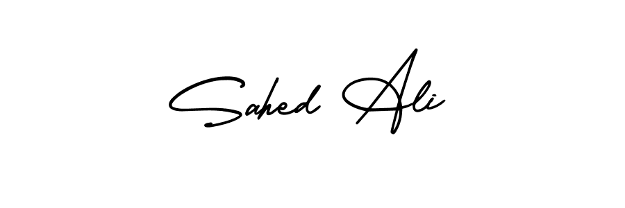 Check out images of Autograph of Sahed Ali name. Actor Sahed Ali Signature Style. AmerikaSignatureDemo-Regular is a professional sign style online. Sahed Ali signature style 3 images and pictures png