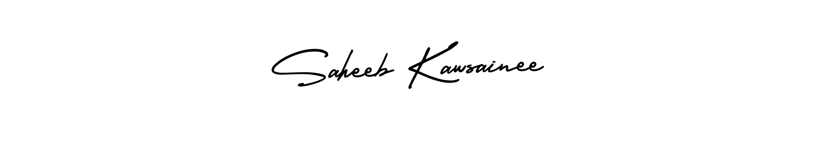 Create a beautiful signature design for name Saheeb Kawsainee. With this signature (AmerikaSignatureDemo-Regular) fonts, you can make a handwritten signature for free. Saheeb Kawsainee signature style 3 images and pictures png