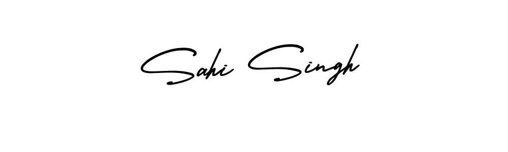 Make a beautiful signature design for name Sahi Singh. With this signature (AmerikaSignatureDemo-Regular) style, you can create a handwritten signature for free. Sahi Singh signature style 3 images and pictures png