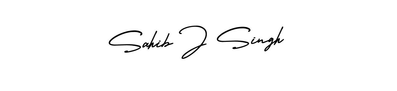 Also You can easily find your signature by using the search form. We will create Sahib J Singh name handwritten signature images for you free of cost using AmerikaSignatureDemo-Regular sign style. Sahib J Singh signature style 3 images and pictures png