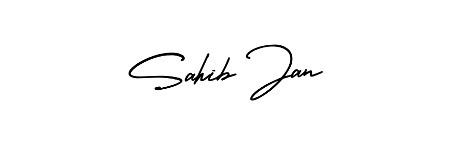 AmerikaSignatureDemo-Regular is a professional signature style that is perfect for those who want to add a touch of class to their signature. It is also a great choice for those who want to make their signature more unique. Get Sahib Jan name to fancy signature for free. Sahib Jan signature style 3 images and pictures png