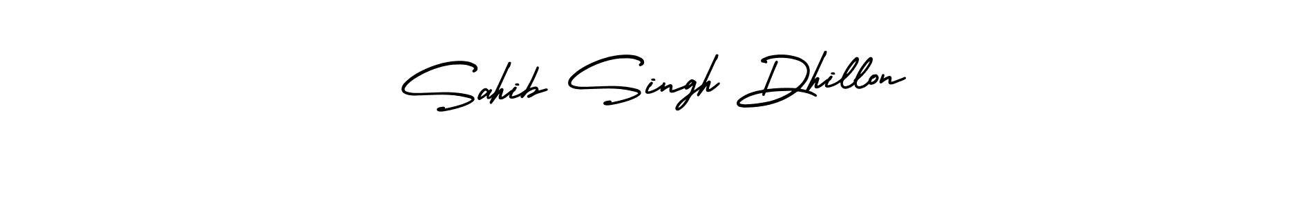 This is the best signature style for the Sahib Singh Dhillon name. Also you like these signature font (AmerikaSignatureDemo-Regular). Mix name signature. Sahib Singh Dhillon signature style 3 images and pictures png