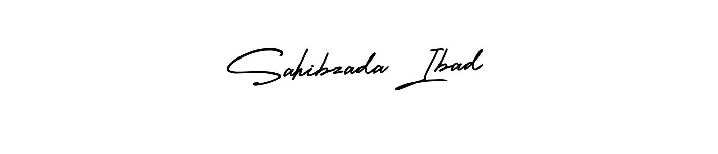 Also You can easily find your signature by using the search form. We will create Sahibzada Ibad name handwritten signature images for you free of cost using AmerikaSignatureDemo-Regular sign style. Sahibzada Ibad signature style 3 images and pictures png