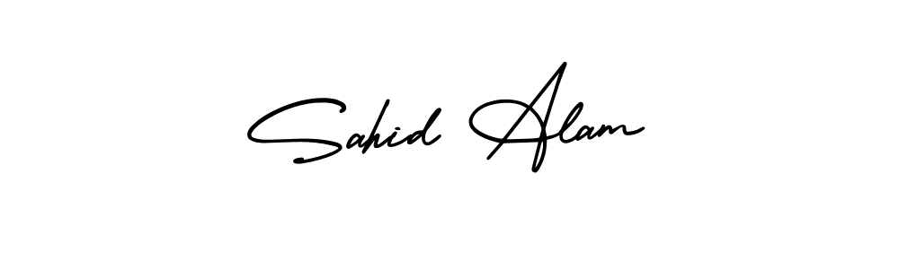 if you are searching for the best signature style for your name Sahid Alam. so please give up your signature search. here we have designed multiple signature styles  using AmerikaSignatureDemo-Regular. Sahid Alam signature style 3 images and pictures png