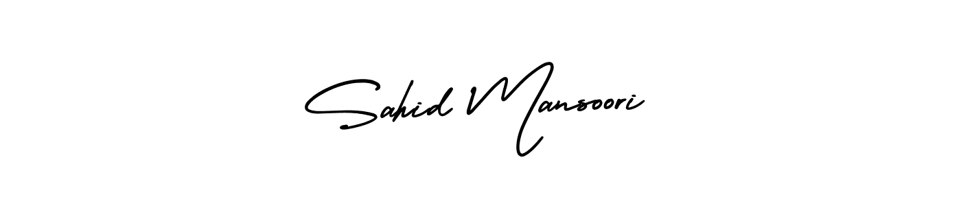 AmerikaSignatureDemo-Regular is a professional signature style that is perfect for those who want to add a touch of class to their signature. It is also a great choice for those who want to make their signature more unique. Get Sahid Mansoori name to fancy signature for free. Sahid Mansoori signature style 3 images and pictures png