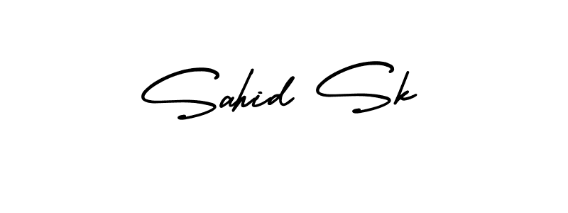 How to make Sahid Sk signature? AmerikaSignatureDemo-Regular is a professional autograph style. Create handwritten signature for Sahid Sk name. Sahid Sk signature style 3 images and pictures png