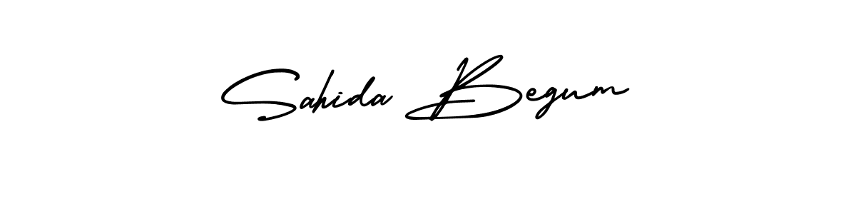Create a beautiful signature design for name Sahida Begum. With this signature (AmerikaSignatureDemo-Regular) fonts, you can make a handwritten signature for free. Sahida Begum signature style 3 images and pictures png