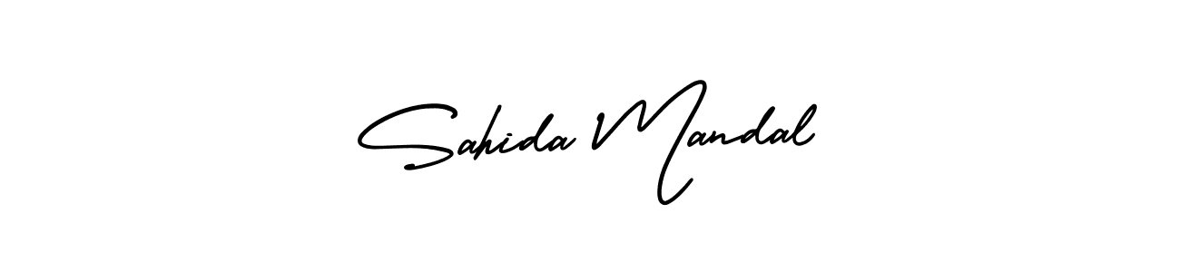 Design your own signature with our free online signature maker. With this signature software, you can create a handwritten (AmerikaSignatureDemo-Regular) signature for name Sahida Mandal. Sahida Mandal signature style 3 images and pictures png