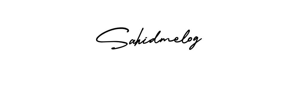 Use a signature maker to create a handwritten signature online. With this signature software, you can design (AmerikaSignatureDemo-Regular) your own signature for name Sahidmelog. Sahidmelog signature style 3 images and pictures png
