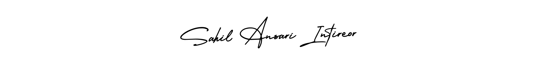 Also You can easily find your signature by using the search form. We will create Sahil Ansari Intireor name handwritten signature images for you free of cost using AmerikaSignatureDemo-Regular sign style. Sahil Ansari Intireor signature style 3 images and pictures png