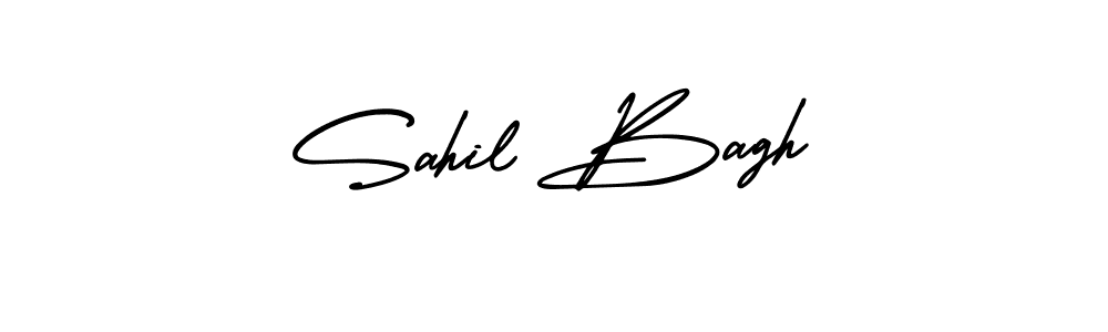 AmerikaSignatureDemo-Regular is a professional signature style that is perfect for those who want to add a touch of class to their signature. It is also a great choice for those who want to make their signature more unique. Get Sahil Bagh name to fancy signature for free. Sahil Bagh signature style 3 images and pictures png