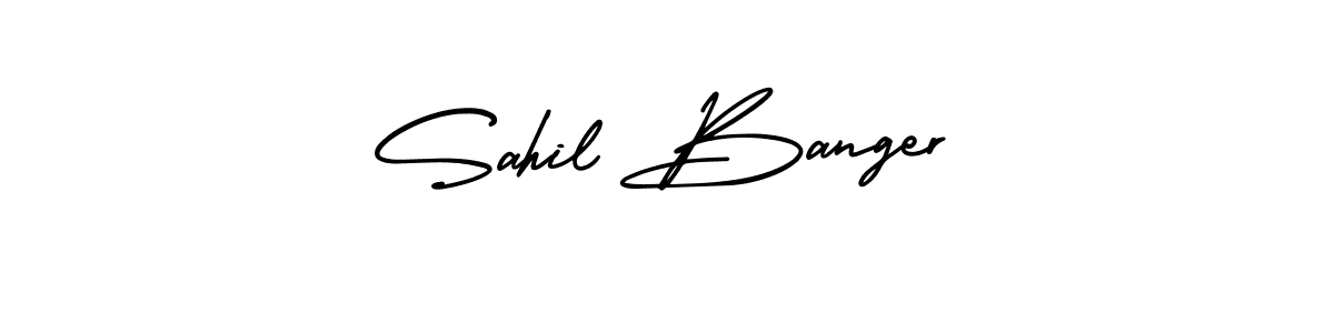 You can use this online signature creator to create a handwritten signature for the name Sahil Banger. This is the best online autograph maker. Sahil Banger signature style 3 images and pictures png