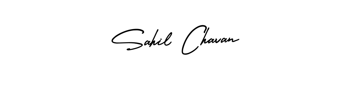 Design your own signature with our free online signature maker. With this signature software, you can create a handwritten (AmerikaSignatureDemo-Regular) signature for name Sahil Chavan. Sahil Chavan signature style 3 images and pictures png