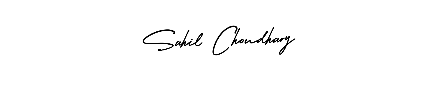 Design your own signature with our free online signature maker. With this signature software, you can create a handwritten (AmerikaSignatureDemo-Regular) signature for name Sahil Choudhary. Sahil Choudhary signature style 3 images and pictures png
