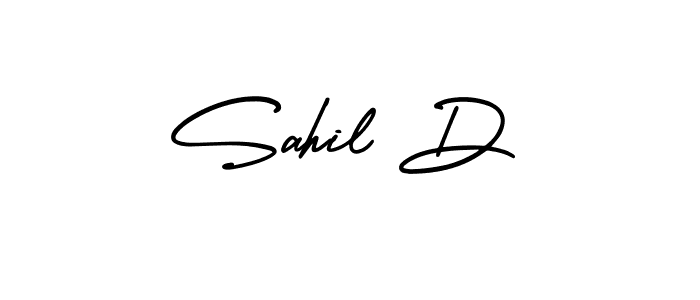 AmerikaSignatureDemo-Regular is a professional signature style that is perfect for those who want to add a touch of class to their signature. It is also a great choice for those who want to make their signature more unique. Get Sahil D name to fancy signature for free. Sahil D signature style 3 images and pictures png