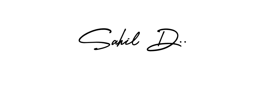 Best and Professional Signature Style for Sahil D... AmerikaSignatureDemo-Regular Best Signature Style Collection. Sahil D.. signature style 3 images and pictures png