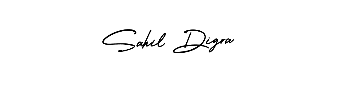 AmerikaSignatureDemo-Regular is a professional signature style that is perfect for those who want to add a touch of class to their signature. It is also a great choice for those who want to make their signature more unique. Get Sahil Digra name to fancy signature for free. Sahil Digra signature style 3 images and pictures png