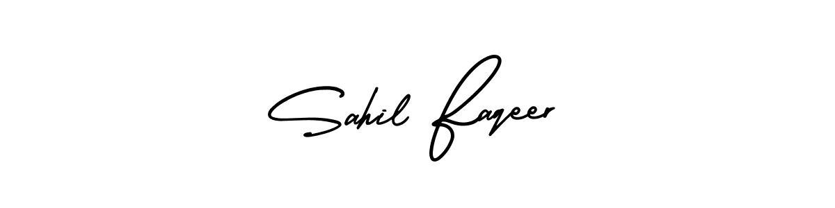 It looks lik you need a new signature style for name Sahil Faqeer. Design unique handwritten (AmerikaSignatureDemo-Regular) signature with our free signature maker in just a few clicks. Sahil Faqeer signature style 3 images and pictures png