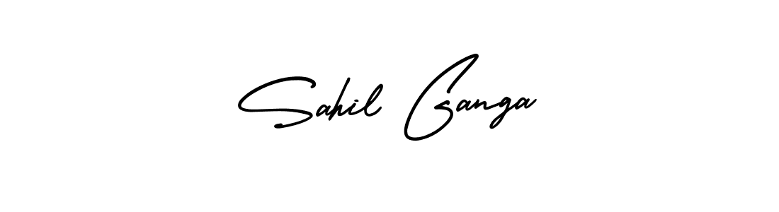 It looks lik you need a new signature style for name Sahil Ganga. Design unique handwritten (AmerikaSignatureDemo-Regular) signature with our free signature maker in just a few clicks. Sahil Ganga signature style 3 images and pictures png