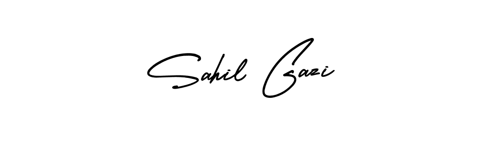 Best and Professional Signature Style for Sahil Gazi. AmerikaSignatureDemo-Regular Best Signature Style Collection. Sahil Gazi signature style 3 images and pictures png