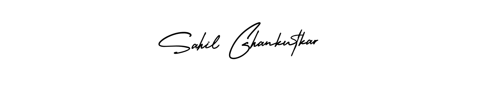It looks lik you need a new signature style for name Sahil Ghankutkar. Design unique handwritten (AmerikaSignatureDemo-Regular) signature with our free signature maker in just a few clicks. Sahil Ghankutkar signature style 3 images and pictures png