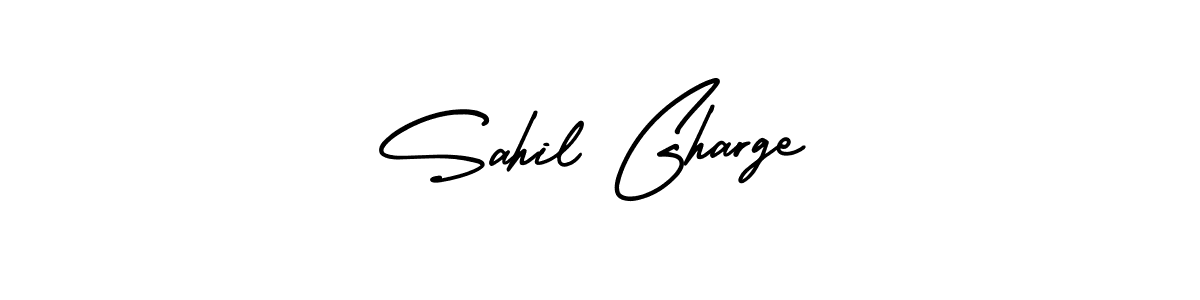 Create a beautiful signature design for name Sahil Gharge. With this signature (AmerikaSignatureDemo-Regular) fonts, you can make a handwritten signature for free. Sahil Gharge signature style 3 images and pictures png