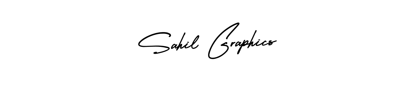 You should practise on your own different ways (AmerikaSignatureDemo-Regular) to write your name (Sahil Graphics) in signature. don't let someone else do it for you. Sahil Graphics signature style 3 images and pictures png