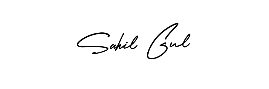 Make a beautiful signature design for name Sahil Gul. With this signature (AmerikaSignatureDemo-Regular) style, you can create a handwritten signature for free. Sahil Gul signature style 3 images and pictures png