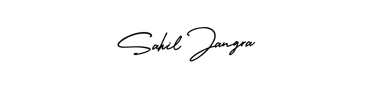 Create a beautiful signature design for name Sahil Jangra. With this signature (AmerikaSignatureDemo-Regular) fonts, you can make a handwritten signature for free. Sahil Jangra signature style 3 images and pictures png