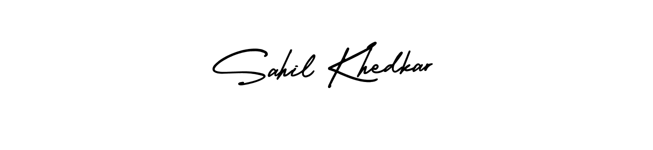 Make a beautiful signature design for name Sahil Khedkar. Use this online signature maker to create a handwritten signature for free. Sahil Khedkar signature style 3 images and pictures png