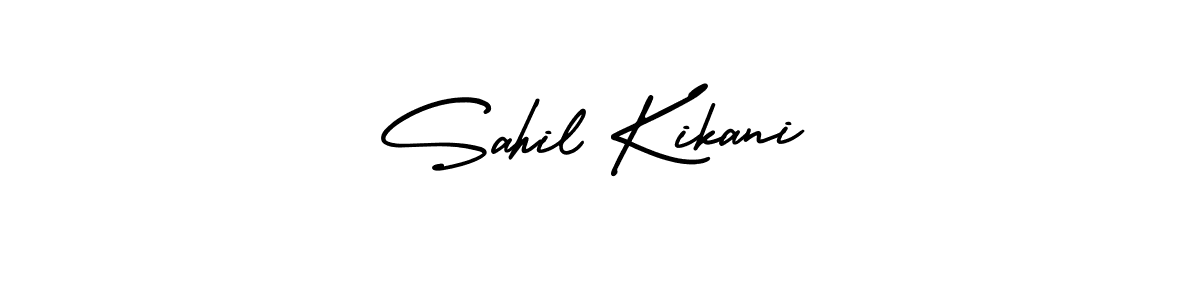 Sahil Kikani stylish signature style. Best Handwritten Sign (AmerikaSignatureDemo-Regular) for my name. Handwritten Signature Collection Ideas for my name Sahil Kikani. Sahil Kikani signature style 3 images and pictures png