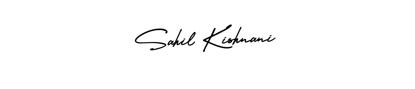 AmerikaSignatureDemo-Regular is a professional signature style that is perfect for those who want to add a touch of class to their signature. It is also a great choice for those who want to make their signature more unique. Get Sahil Kishnani name to fancy signature for free. Sahil Kishnani signature style 3 images and pictures png