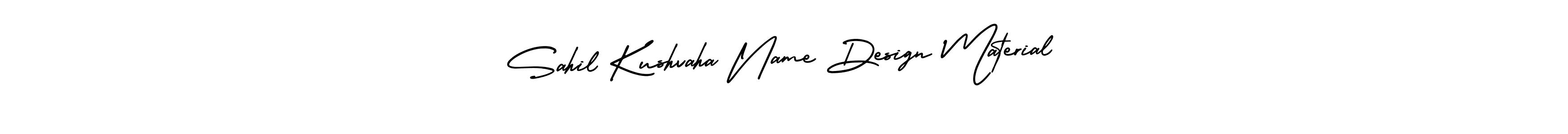 if you are searching for the best signature style for your name Sahil Kushvaha Name Design Material. so please give up your signature search. here we have designed multiple signature styles  using AmerikaSignatureDemo-Regular. Sahil Kushvaha Name Design Material signature style 3 images and pictures png