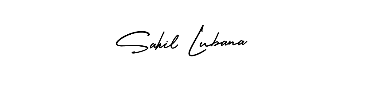 Design your own signature with our free online signature maker. With this signature software, you can create a handwritten (AmerikaSignatureDemo-Regular) signature for name Sahil Lubana. Sahil Lubana signature style 3 images and pictures png