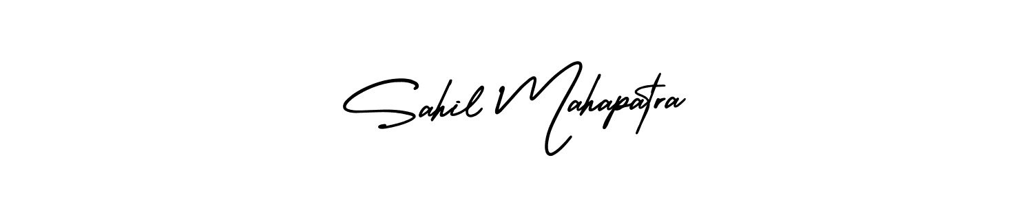 Make a beautiful signature design for name Sahil Mahapatra. With this signature (AmerikaSignatureDemo-Regular) style, you can create a handwritten signature for free. Sahil Mahapatra signature style 3 images and pictures png