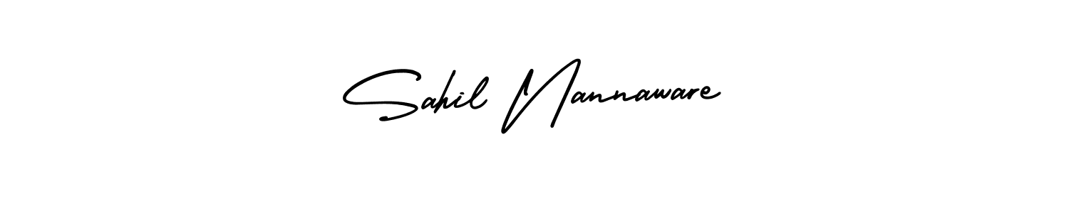 You can use this online signature creator to create a handwritten signature for the name Sahil Nannaware. This is the best online autograph maker. Sahil Nannaware signature style 3 images and pictures png