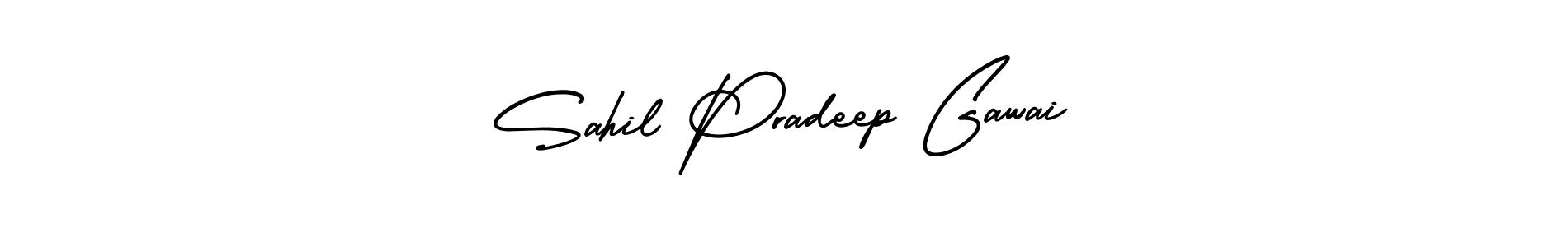 Create a beautiful signature design for name Sahil Pradeep Gawai. With this signature (AmerikaSignatureDemo-Regular) fonts, you can make a handwritten signature for free. Sahil Pradeep Gawai signature style 3 images and pictures png