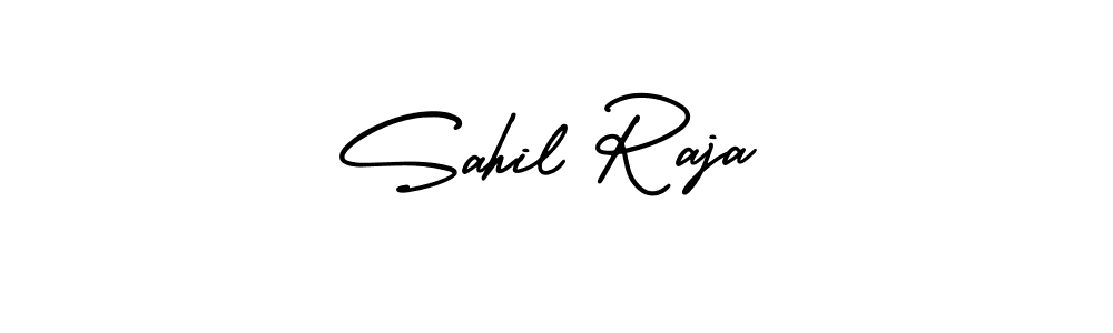 AmerikaSignatureDemo-Regular is a professional signature style that is perfect for those who want to add a touch of class to their signature. It is also a great choice for those who want to make their signature more unique. Get Sahil Raja name to fancy signature for free. Sahil Raja signature style 3 images and pictures png