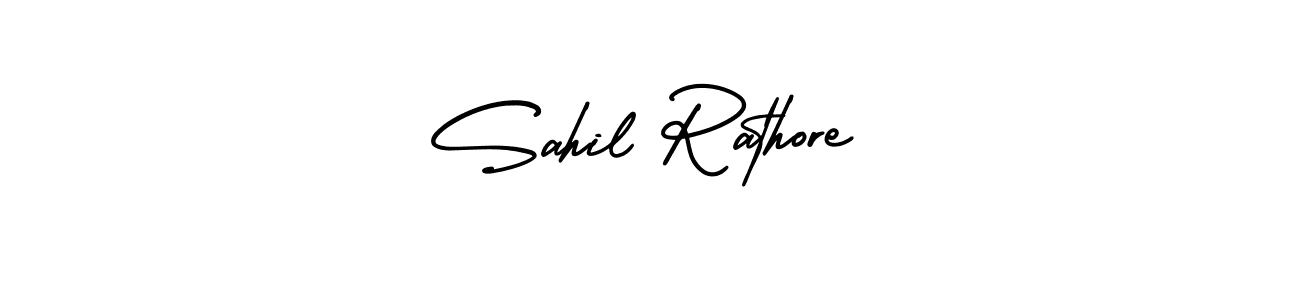 Design your own signature with our free online signature maker. With this signature software, you can create a handwritten (AmerikaSignatureDemo-Regular) signature for name Sahil Rathore. Sahil Rathore signature style 3 images and pictures png