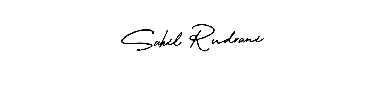 Also You can easily find your signature by using the search form. We will create Sahil Rudrani name handwritten signature images for you free of cost using AmerikaSignatureDemo-Regular sign style. Sahil Rudrani signature style 3 images and pictures png